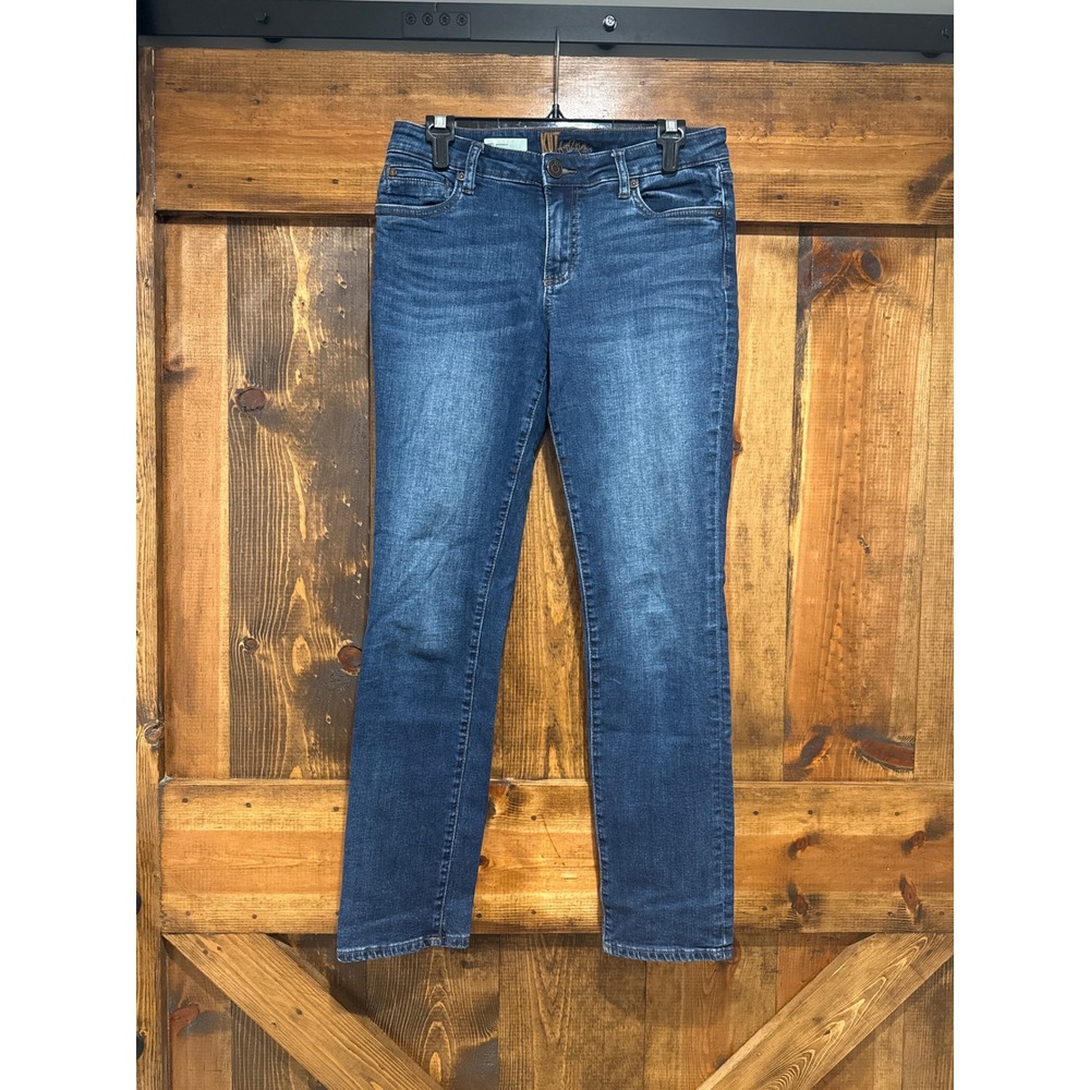 Kut from the Kloth Katy Boyfriend Jeans Dark Wash Blue Denim Size 4 Womens